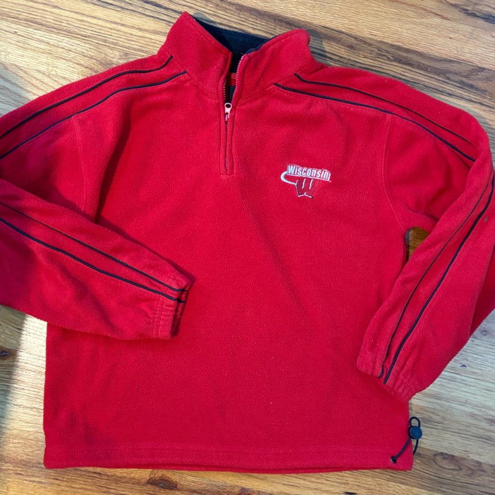 Vintage Wisconsin Quarter Zip Fleece